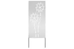 Garden Privacy Screen Silver 50 X140cm Galvanised Steel Garden Privacy Screen Silver 50 X140cm Galvanised Steel