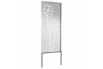 Garden Privacy Screen Silver 50 X140cm Galvanised Steel Garden Privacy Screen Silver 50 X140cm Galvanised Steel