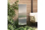 Garden Privacy Screen Silver 50 X140cm Galvanised Steel Garden Privacy Screen Silver 50 X140cm Galvanised Steel