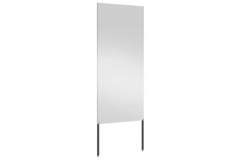 Garden Privacy Screen Silver 50 X140cm Galvanised Steel Garden Privacy Screen Silver 50 X140cm Galvanised Steel