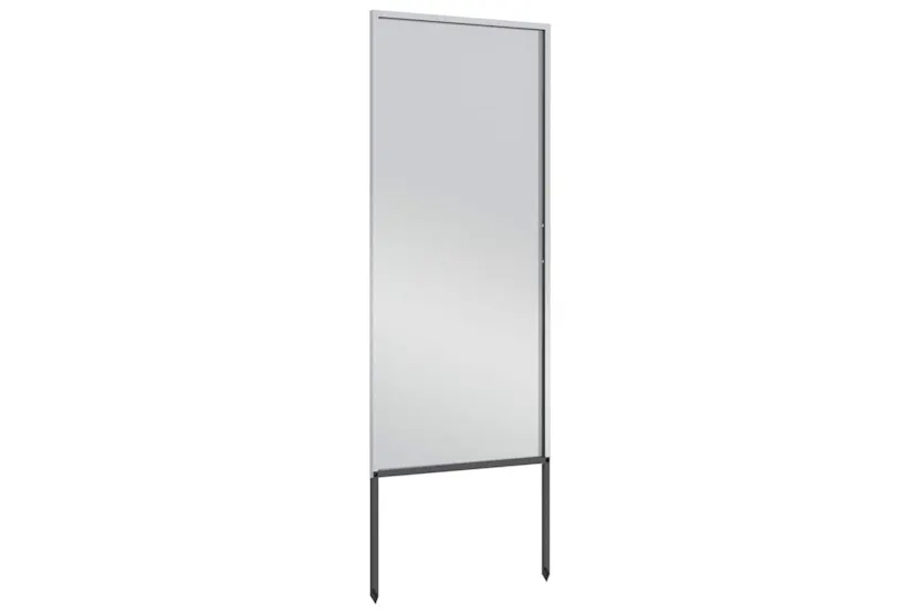 Garden Privacy Screen Silver 50 X140cm Galvanised Steel Garden Privacy Screen Silver 50 X140cm Galvanised Steel