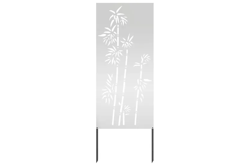 Garden Privacy Screen Silver 50 X140cm Galvanised Steel Garden Privacy Screen Silver 50 X140cm Galvanised Steel