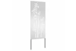 Garden Privacy Screen Silver 50 X140cm Galvanised Steel Garden Privacy Screen Silver 50 X140cm Galvanised Steel