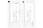 Garden Privacy Screen Silver 50 X140cm Galvanised Steel Garden Privacy Screen Silver 50 X140cm Galvanised Steel