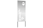 Garden Privacy Screen Silver 50 X140cm Galvanised Steel Garden Privacy Screen Silver 50 X140cm Galvanised Steel