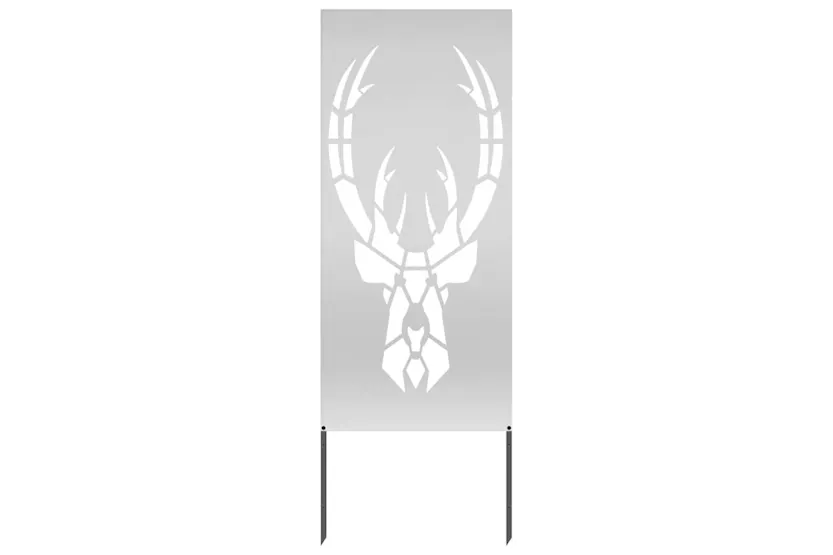 Garden Privacy Screen Silver 50 X140cm Galvanised Steel Garden Privacy Screen Silver 50 X140cm Galvanised Steel
