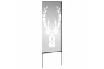 Garden Privacy Screen Silver 50 X140cm Galvanised Steel Garden Privacy Screen Silver 50 X140cm Galvanised Steel
