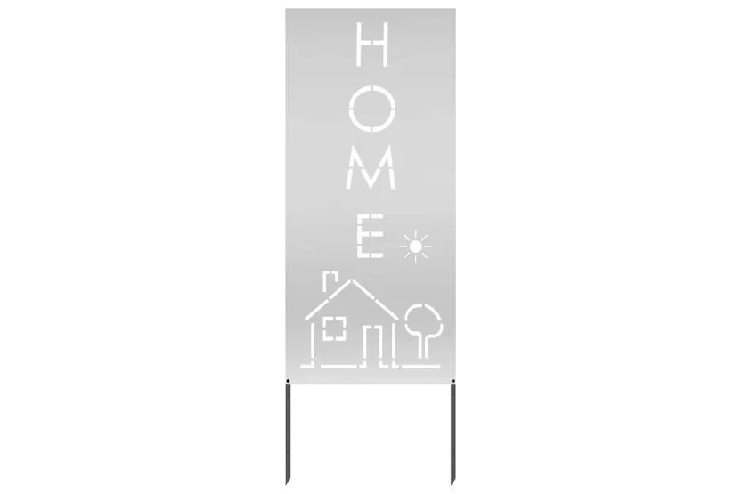 Garden Privacy Screen Silver 50 X140cm Galvanised Steel Garden Privacy Screen Silver 50 X140cm Galvanised Steel