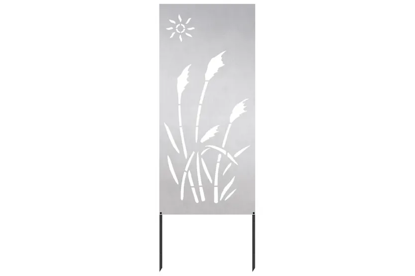 Garden Privacy Screen Silver 50 X140cm Stainless Steel Garden Privacy Screen Silver 50 X140cm Stainless Steel