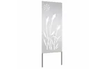 Garden Privacy Screen Silver 50 X140cm Stainless Steel Garden Privacy Screen Silver 50 X140cm Stainless Steel
