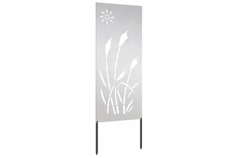 Garden Privacy Screen Silver 50 X140cm Stainless Steel Garden Privacy Screen Silver 50 X140cm Stainless Steel