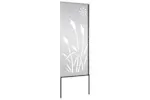 Garden Privacy Screen Silver 50 X140cm Stainless Steel Garden Privacy Screen Silver 50 X140cm Stainless Steel
