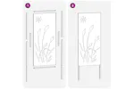Garden Privacy Screen Silver 50 X140cm Stainless Steel Garden Privacy Screen Silver 50 X140cm Stainless Steel