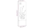 Garden Privacy Screen Silver 50 X140cm Stainless Steel Garden Privacy Screen Silver 50 X140cm Stainless Steel