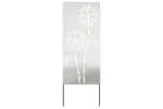Garden Privacy Screen Silver 50 X140cm Stainless Steel Garden Privacy Screen Silver 50 X140cm Stainless Steel