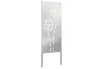 Garden Privacy Screen Silver 50 X140cm Stainless Steel Garden Privacy Screen Silver 50 X140cm Stainless Steel