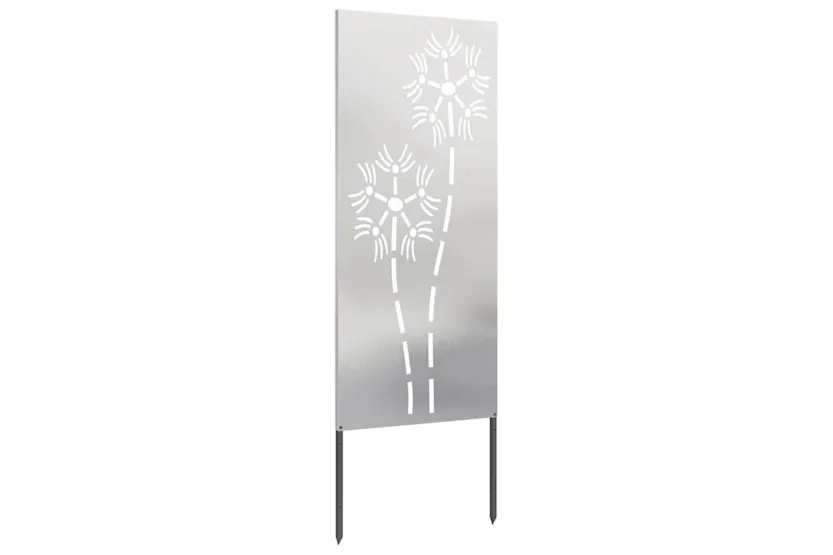 Garden Privacy Screen Silver 50 X140cm Stainless Steel Garden Privacy Screen Silver 50 X140cm Stainless Steel