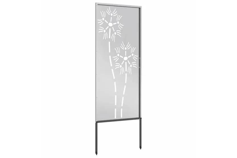Garden Privacy Screen Silver 50 X140cm Stainless Steel Garden Privacy Screen Silver 50 X140cm Stainless Steel