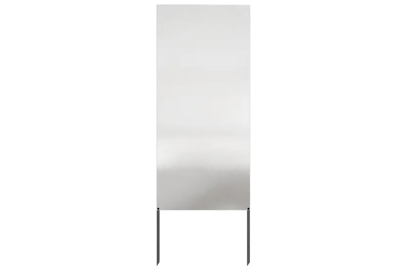 Garden Privacy Screen Silver 50 X140cm Stainless Steel Garden Privacy Screen Silver 50 X140cm Stainless Steel