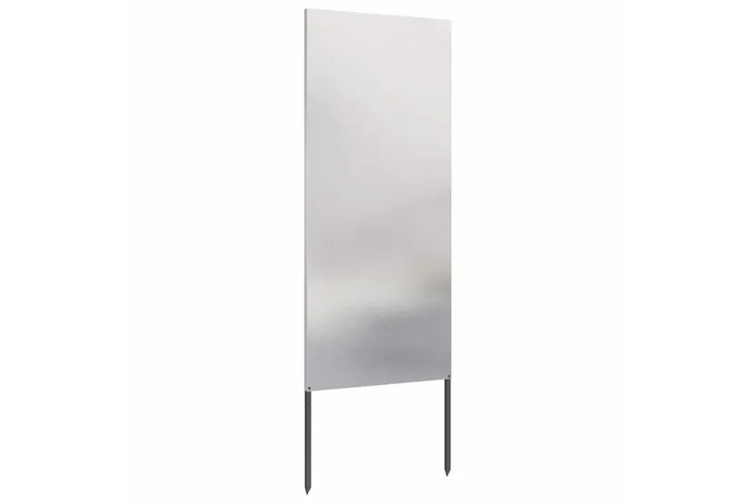 Garden Privacy Screen Silver 50 X140cm Stainless Steel Garden Privacy Screen Silver 50 X140cm Stainless Steel