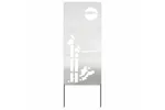 Garden Privacy Screen Silver 50 X140cm Stainless Steel Garden Privacy Screen Silver 50 X140cm Stainless Steel
