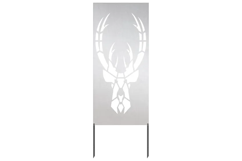 Garden Privacy Screen Silver 50 X140cm Stainless Steel Garden Privacy Screen Silver 50 X140cm Stainless Steel