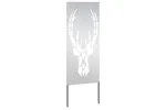 Garden Privacy Screen Silver 50 X140cm Stainless Steel Garden Privacy Screen Silver 50 X140cm Stainless Steel