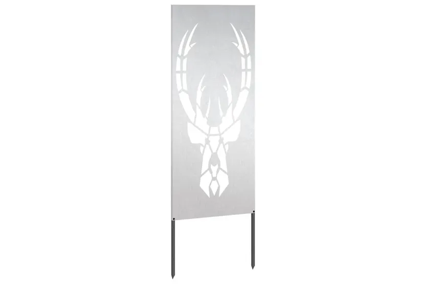 Garden Privacy Screen Silver 50 X140cm Stainless Steel Garden Privacy Screen Silver 50 X140cm Stainless Steel