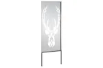 Garden Privacy Screen Silver 50 X140cm Stainless Steel Garden Privacy Screen Silver 50 X140cm Stainless Steel