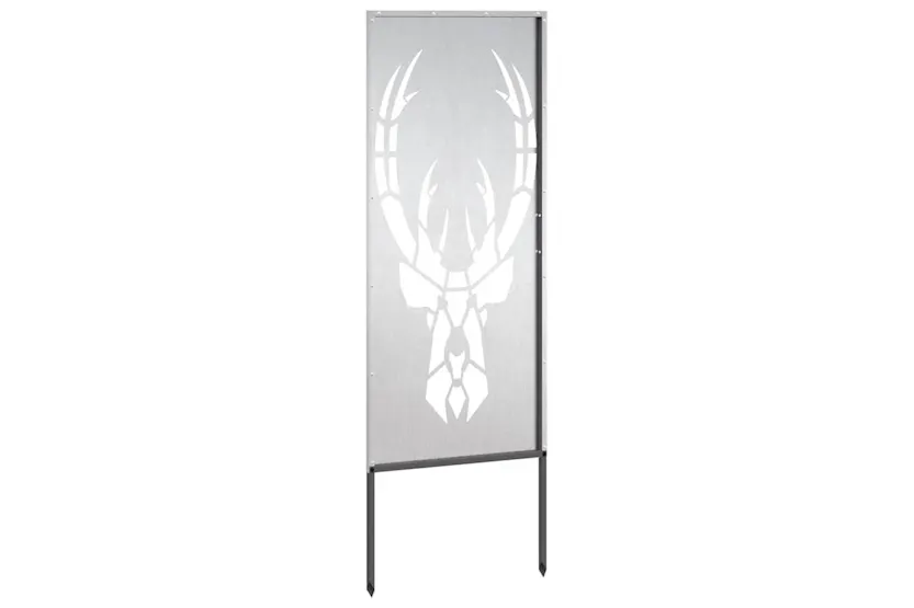 Garden Privacy Screen Silver 50 X140cm Stainless Steel Garden Privacy Screen Silver 50 X140cm Stainless Steel