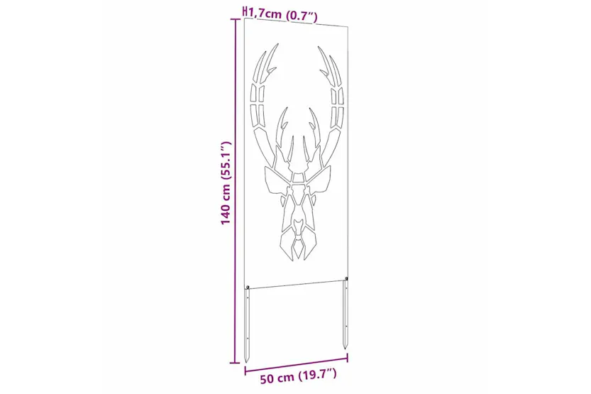 Garden Privacy Screen Silver 50 X140cm Stainless Steel Garden Privacy Screen Silver 50 X140cm Stainless Steel