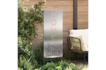Garden Privacy Screen Silver 50 X140cm Stainless Steel Garden Privacy Screen Silver 50 X140cm Stainless Steel