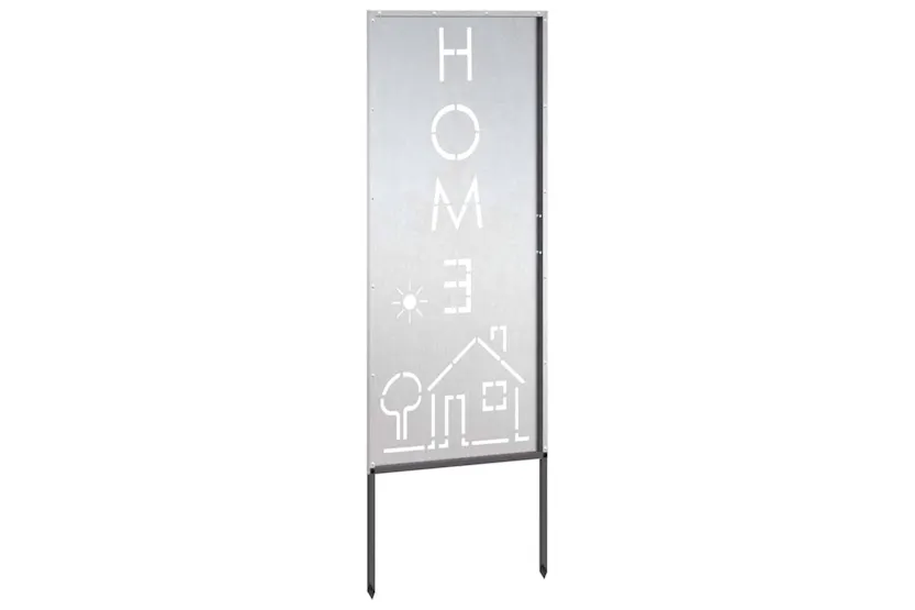 Garden Privacy Screen Silver 50 X140cm Stainless Steel Garden Privacy Screen Silver 50 X140cm Stainless Steel