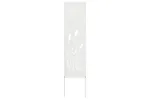 Garden Privacy Screen White 32 X140cm Cold-rolled Steel Garden Privacy Screen White 32 X140cm Cold-rolled Steel