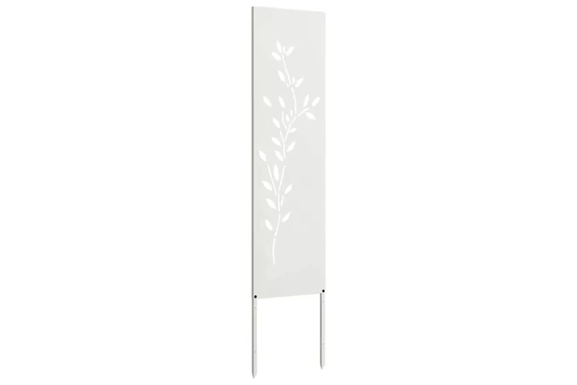 Garden Privacy Screen White 32 X140cm Cold-rolled Steel Garden Privacy Screen White 32 X140cm Cold-rolled Steel