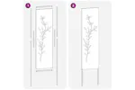 Garden Privacy Screen White 32 X140cm Cold-rolled Steel Garden Privacy Screen White 32 X140cm Cold-rolled Steel