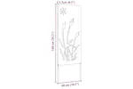 Garden Privacy Screen White 50 X140cm Cold-rolled Steel Garden Privacy Screen White 50 X140cm Cold-rolled Steel