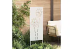 Garden Privacy Screen White 50 X140cm Cold-rolled Steel Garden Privacy Screen White 50 X140cm Cold-rolled Steel