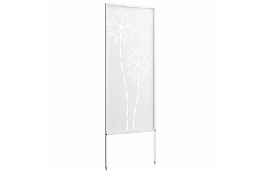 Garden Privacy Screen White 50 X140cm Cold-rolled Steel Garden Privacy Screen White 50 X140cm Cold-rolled Steel