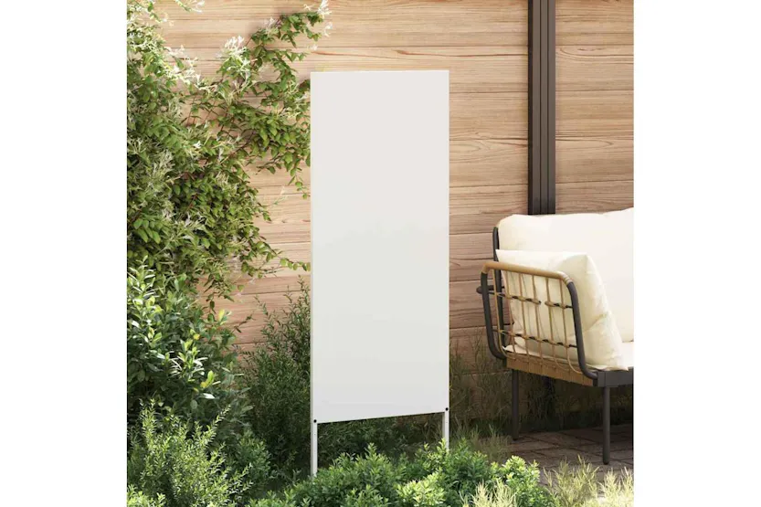 Garden Privacy Screen White 50 X140cm Cold-rolled Steel Garden Privacy Screen White 50 X140cm Cold-rolled Steel