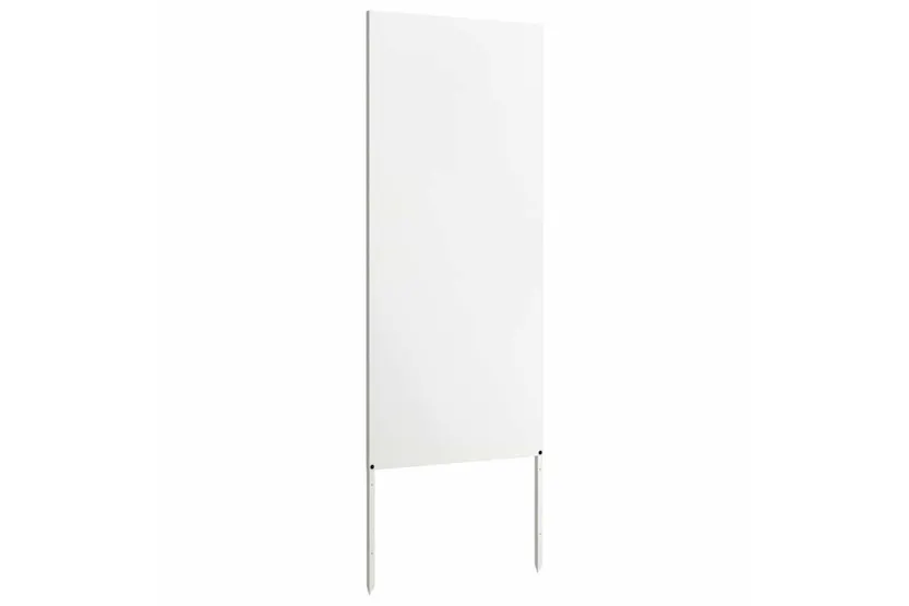 Garden Privacy Screen White 50 X140cm Cold-rolled Steel Garden Privacy Screen White 50 X140cm Cold-rolled Steel