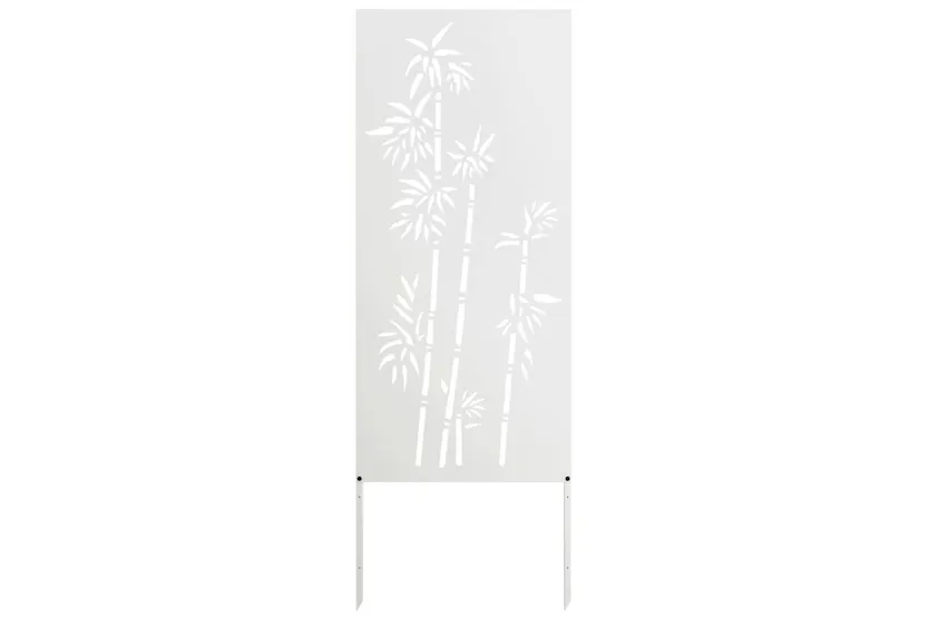 Garden Privacy Screen White 50 X140cm Cold-rolled Steel Garden Privacy Screen White 50 X140cm Cold-rolled Steel