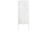 Garden Privacy Screen White 50 X140cm Cold-rolled Steel Garden Privacy Screen White 50 X140cm Cold-rolled Steel