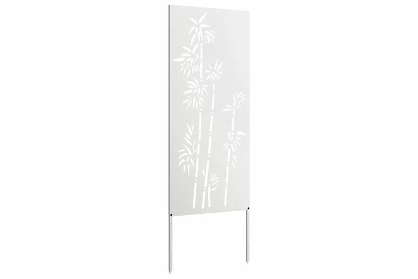 Garden Privacy Screen White 50 X140cm Cold-rolled Steel Garden Privacy Screen White 50 X140cm Cold-rolled Steel