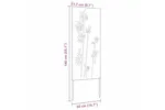 Garden Privacy Screen White 50 X140cm Cold-rolled Steel Garden Privacy Screen White 50 X140cm Cold-rolled Steel