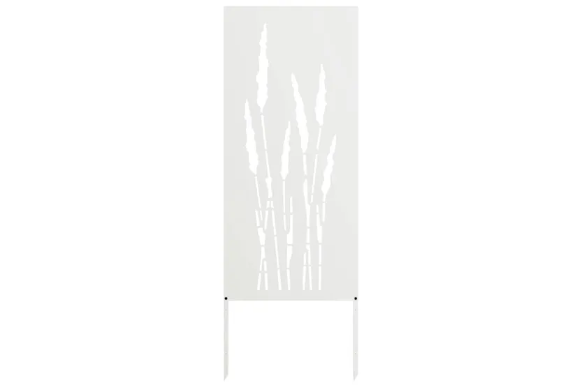 Garden Privacy Screen White 50 X140cm Cold-rolled Steel Garden Privacy Screen White 50 X140cm Cold-rolled Steel