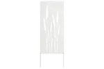 Garden Privacy Screen White 50 X140cm Cold-rolled Steel Garden Privacy Screen White 50 X140cm Cold-rolled Steel