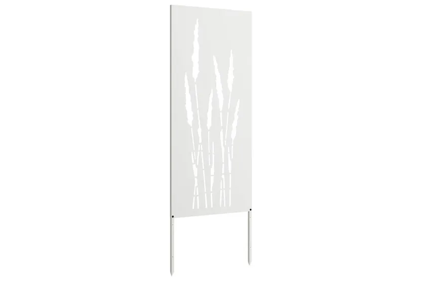 Garden Privacy Screen White 50 X140cm Cold-rolled Steel Garden Privacy Screen White 50 X140cm Cold-rolled Steel