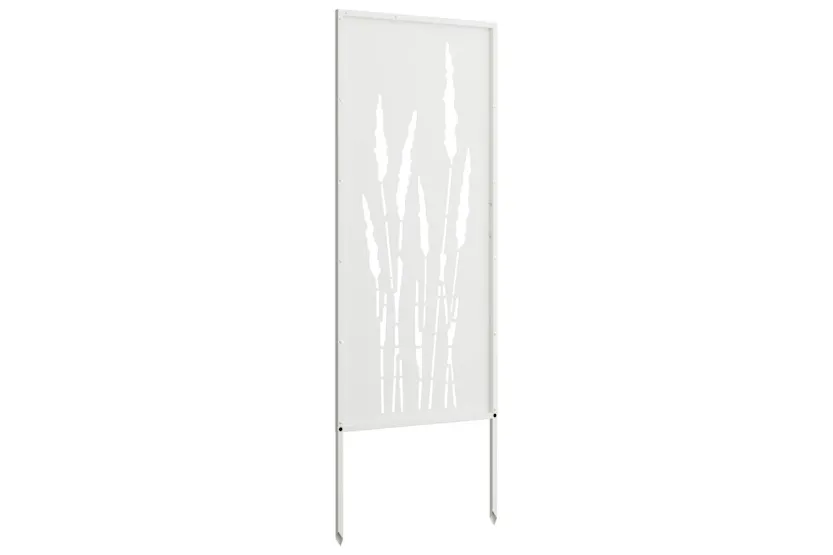 Garden Privacy Screen White 50 X140cm Cold-rolled Steel Garden Privacy Screen White 50 X140cm Cold-rolled Steel