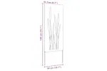 Garden Privacy Screen White 50 X140cm Cold-rolled Steel Garden Privacy Screen White 50 X140cm Cold-rolled Steel